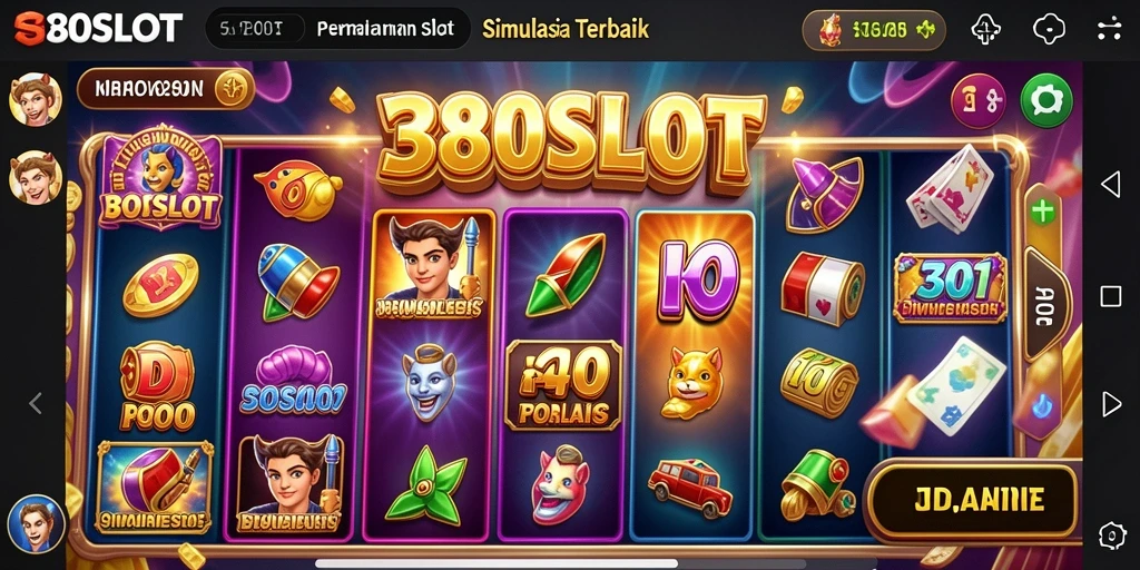 Tampilan gameplay menarik dari 380SLOT dengan berbagai tema slot.