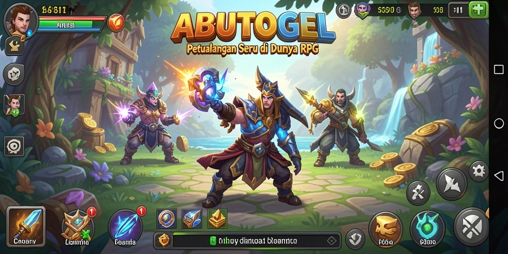Tampilan visual menarik dari gameplay ABUTOGEL yang penuh aksi.