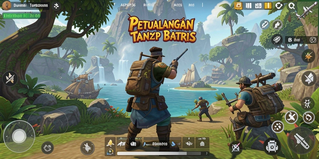 Tangkapan layar API36 menampilkan petualangan mendebarkan di dunia terbuka.