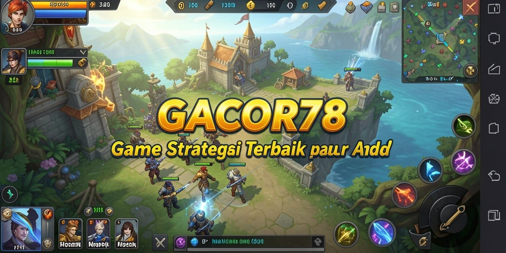 Screenshot gameplay GACOR78 menampilkan pertempuran strategis yang mendebarkan.