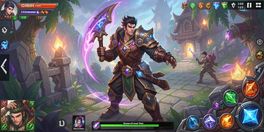 Screenshot IDN89 menunjukkan aksi pertarungan yang seru dan grafis menawan.