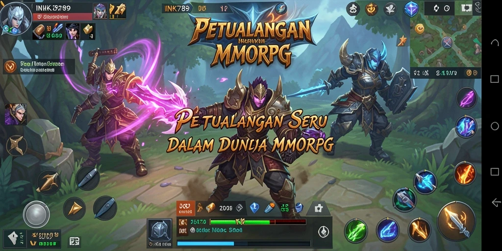 Screenshot gameplay INK789 menampilkan petualangan seru di dunia MMORPG.