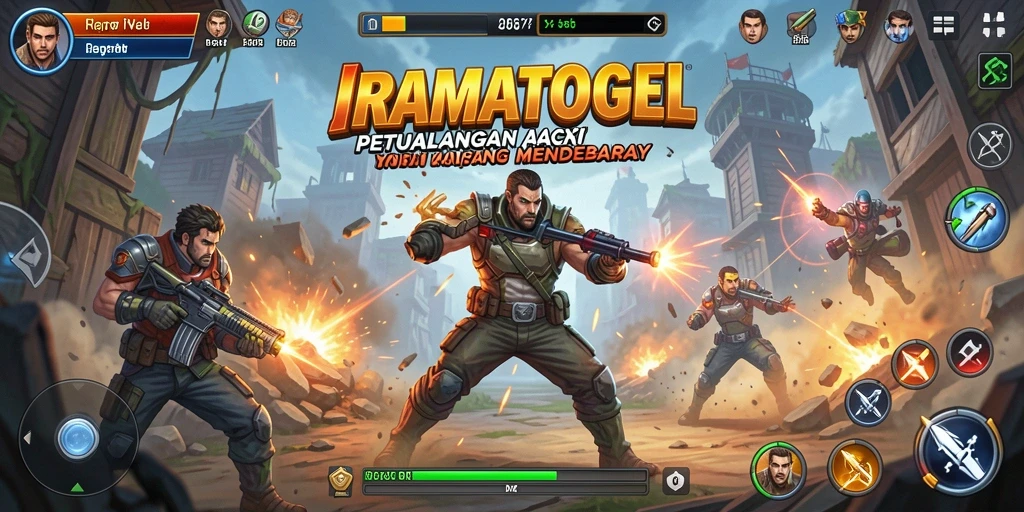Tampilan gameplay menegangkan dari IRAMATOGEL dalam aksi penuh panik.
