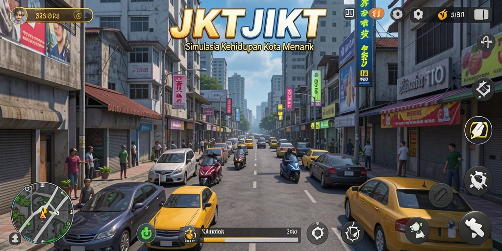 Tampilan menarik dari gameplay simulasi JKTJKT yang memukau.