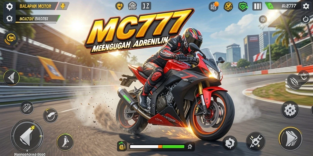 Gameplay seru balapan motor di MC777 yang penuh aksi.
