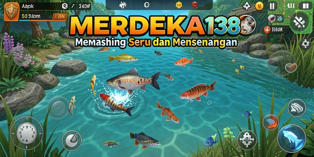 Tampilan gameplay Fishing di MERDEKA138 yang menarik.
