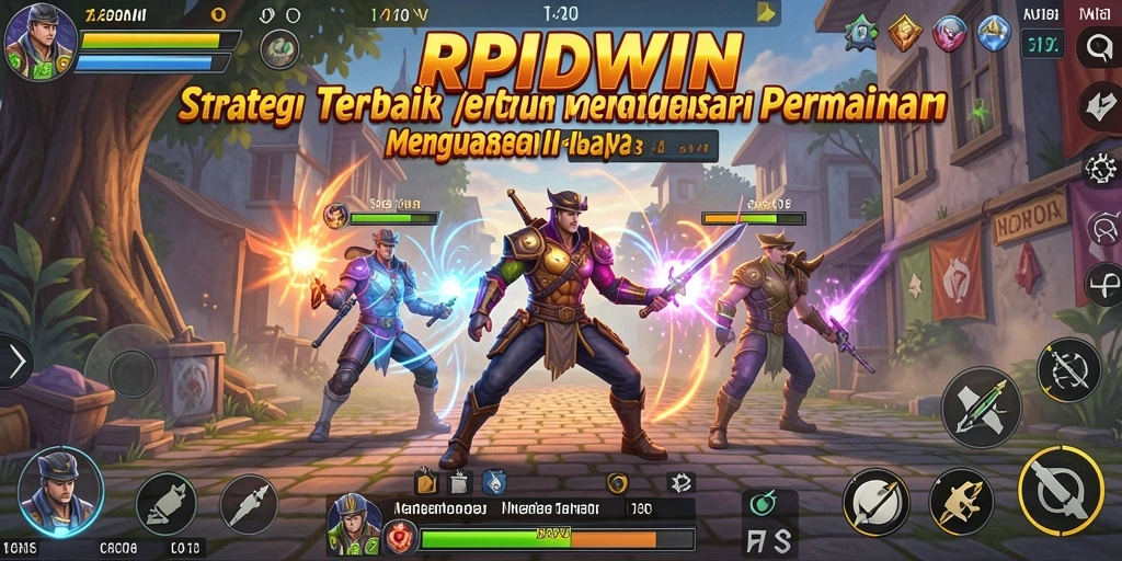 Screenshot RPIDWIN menunjukkan momen strategis dalam gameplay yang dramatis.